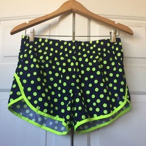 Danskin Now bright polka dot running shorts